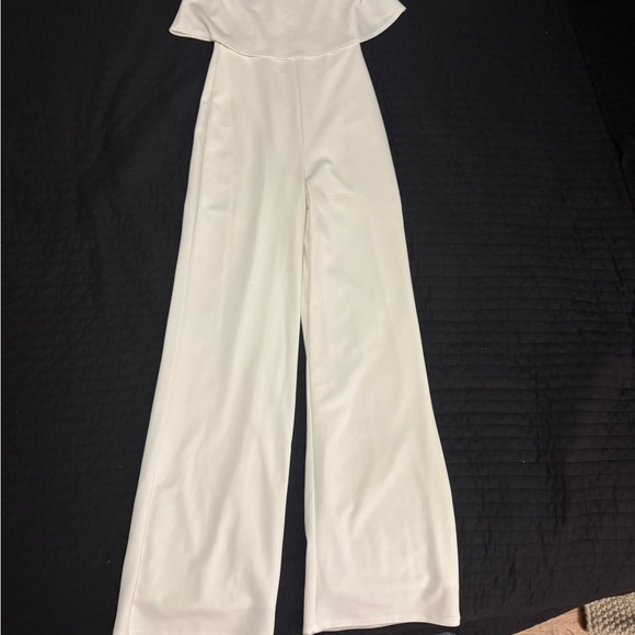 Lulu's Chic White Strapless Jumpsuit - Picture 4 of 6
